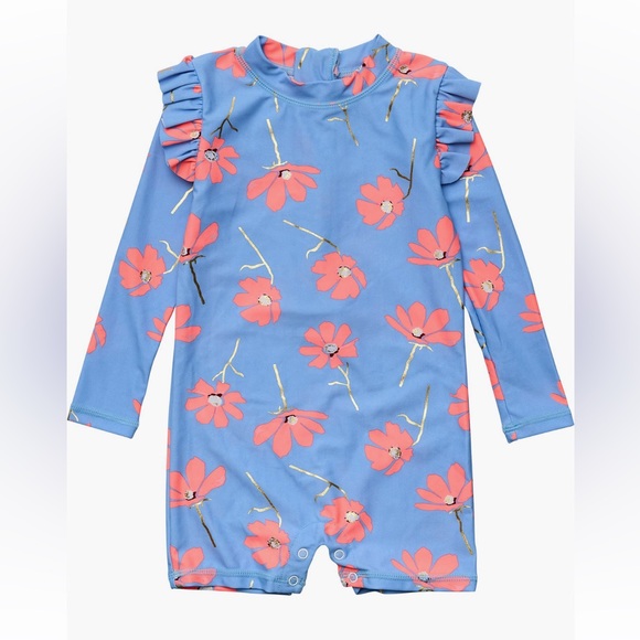 Snapper Rock One-Piece Rashguard Swimsuit (0-6 Months) - Picture 1 of 5